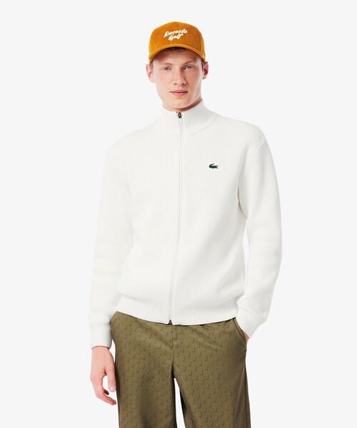 LACOSTE（ラコステ） セーター ニット コットンブレンドジップアップ