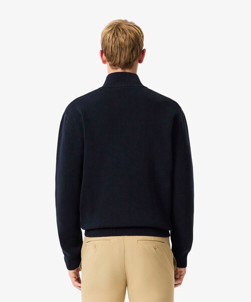 LACOSTE（ラコステ） セーター ニット コットンブレンドジップアップ