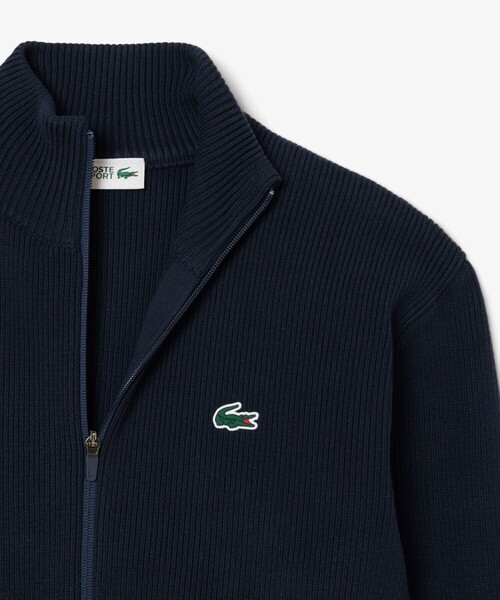 LACOSTE（ラコステ） セーター ニット コットンブレンドジップアップ