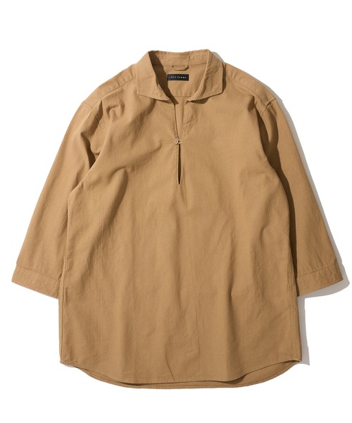 「TETE HOMME」 7分袖シャツ X-LARGE ピンク メンズ_画像2