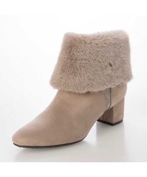 【NEW】ピッティ（Pitti）/4WAYファービジューリボンベルトショートブーツ Pitti（ピッティ） ブーツ 4WAYファービジューリボンベルトショート