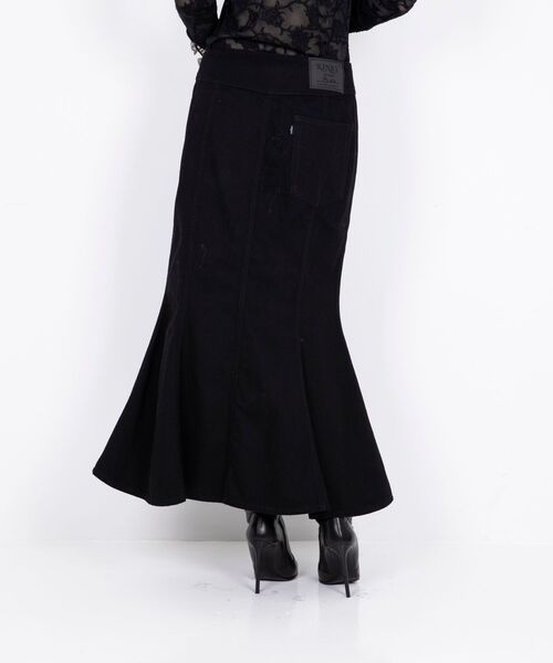 ヒステリックグラマー　スカート フロントZIPタイトデニムスカート|HYSTERIC GLAMOUR WOMEN | HYSTERIC