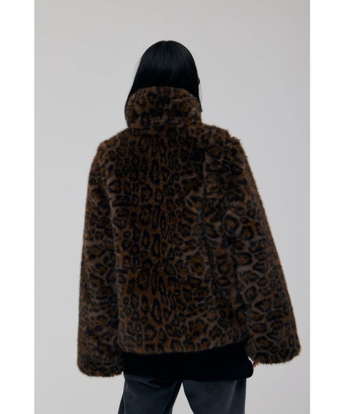コート アウター Faux Fur Mini Jacket レディースの画像