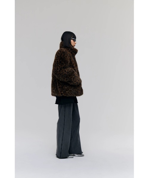 コート アウター Faux Fur Mini Jacket レディースの画像