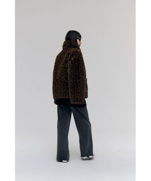 コート アウター Faux Fur Mini Jacket レディースの画像
