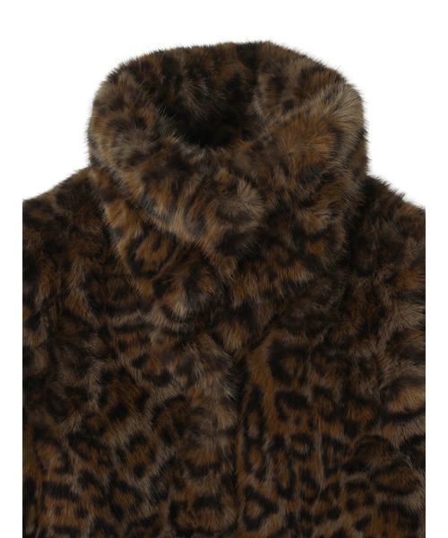 コート アウター Faux Fur Mini Jacket レディースの画像