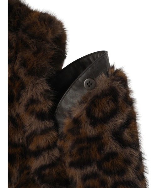 コート アウター Faux Fur Mini Jacket レディースの画像