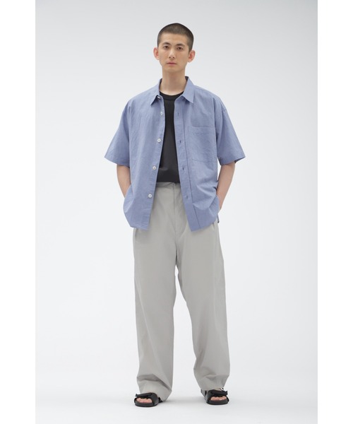 「MHL.」 半袖シャツ SMALL ブルー メンズの画像