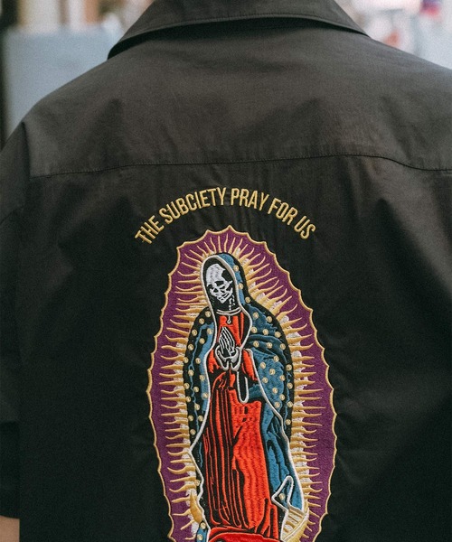 「Subciety」 半袖シャツ X-LARGE ブラック メンズ_画像5
