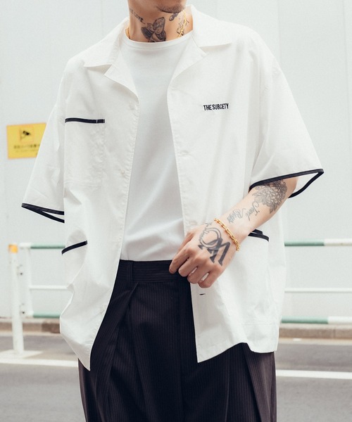 「Subciety」 半袖シャツ X-LARGE ブラック メンズ_画像9