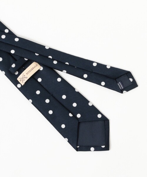BEAMS F（ビームスF） ネクタイ FITZGERALD / シルク ドット柄