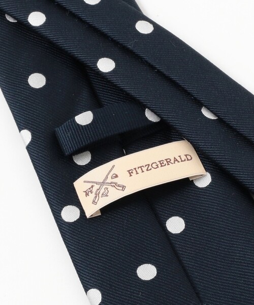 BEAMS F（ビームスF） ネクタイ FITZGERALD / シルク ドット柄
