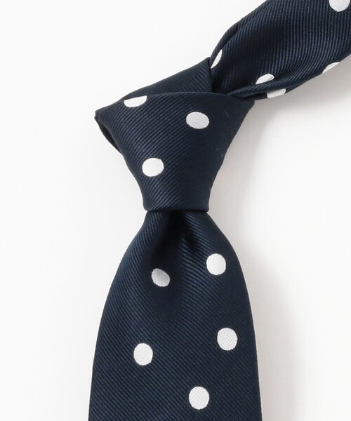 BEAMS F（ビームスF） ネクタイ FITZGERALD / シルク ドット柄