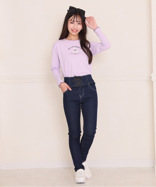 「PINKHUNT」 「KIDS」スキニーデニムパンツ 140cm ブルー キッズ_画像5