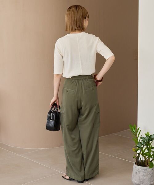 「AMERICAN HOLIC」 カーゴパンツ L カーキ レディース_画像6