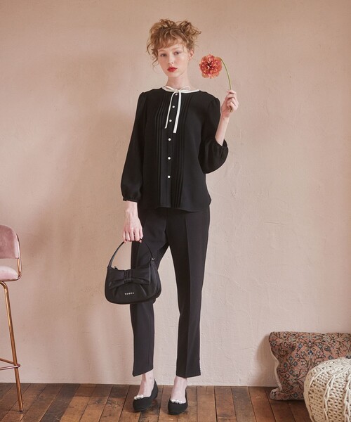 「TOCCA」 長袖ブラウス 4 ブラック レディース_画像4