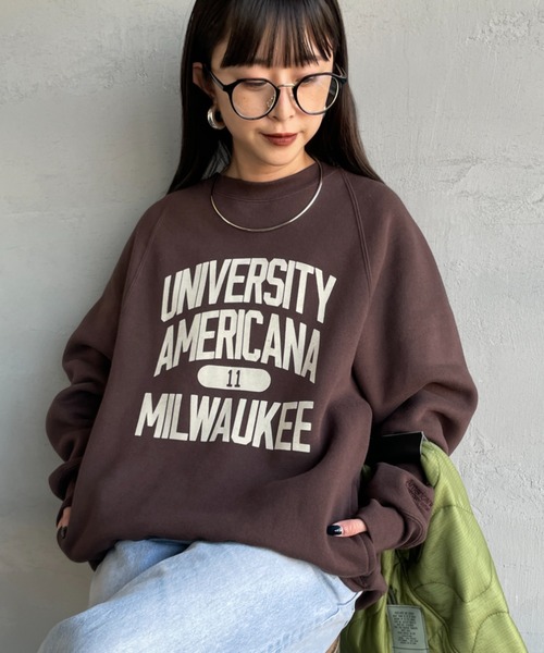 AMERICANA（アメリカーナ） トレーナー スウェット ボリュームスリーブ