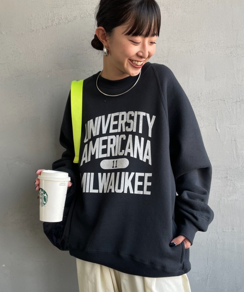 AMERICANA（アメリカーナ） トレーナー スウェット ボリュームスリーブ