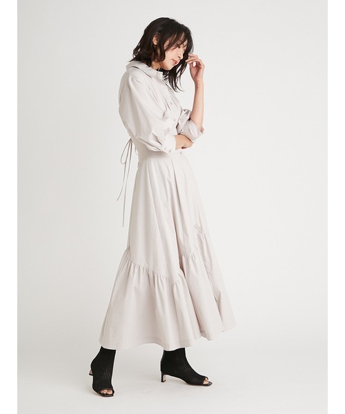 「FRAY I.D」 シャツワンピース 0 ベージュ レディース_画像4