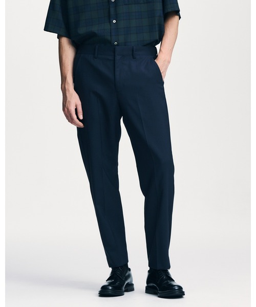 SOPHNET.（ソフネット） スラックス WOOL TROPICAL SHIRRING SLIM-FIT