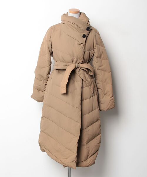 えりんさんコラボ RUIRUE BOUTIQUE ダウンコート ベージュ M～L 楽天ROOM×トップブロガーえりんさん×RUIRUE BOUTIQUE（ルイルエ