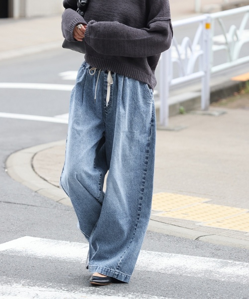 「JOURNAL STANDARD」 デニムパンツ 38 ブルー レディース_画像4