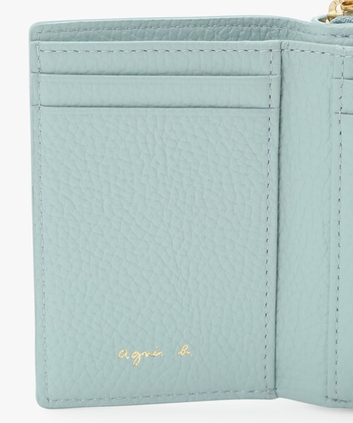 agnes b.（アニエスベー） 財布 レザー 三つ折り ミニ ウォレット ”The