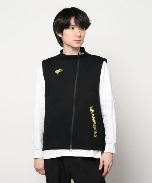 BEAMS GOLF（ビームス ゴルフ） ベスト MEDIUM ブラック メンズ