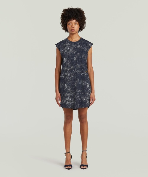 G-STAR RAW ワンピース AOP Sleeveless T-Shirt Dress/オールオーバー