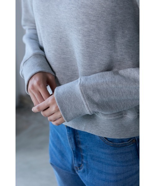 「M.deux」 スウェットカットソー MEDIUM グレー レディース_画像9