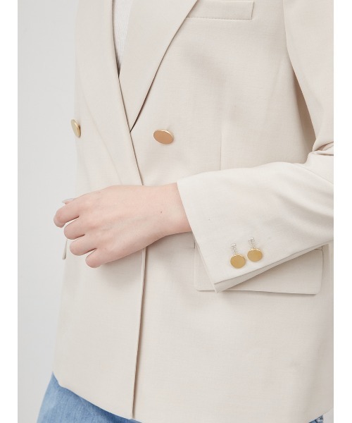 Mila Owen ノーカラージャケット ミント/アイボリー Mila Owen（ミラオーウェン） ジャケット FREE ミント レディース