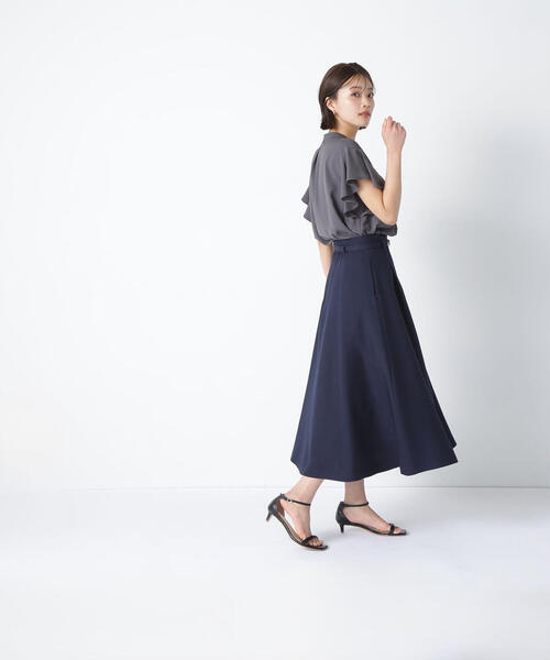 「NATURAL BEAUTY BASIC」 ノースリーブブラウス MEDIUM オフホワイト レディース_画像3