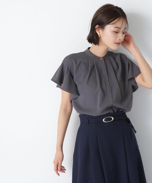 「NATURAL BEAUTY BASIC」 ノースリーブブラウス MEDIUM オフホワイト レディース_画像4