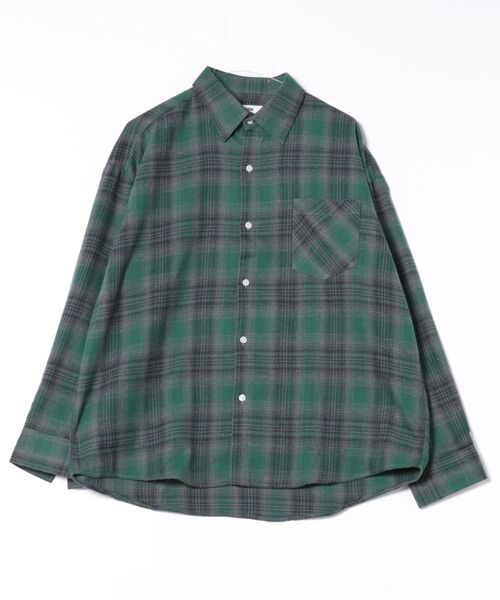 「ankoROCK」 「AOMM」長袖ネルシャツ ONESIZE レッド メンズ_画像8