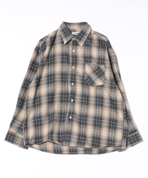 「ankoROCK」 「AOMM」長袖ネルシャツ ONESIZE レッド メンズ_画像9