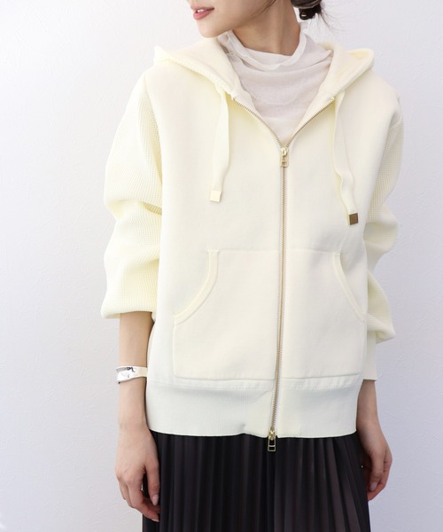 Jines（ジネス） パーカー フードニットパーカー レディース