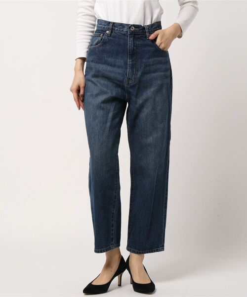 「SLOBE IENA」 デニムパンツ 34 ブルー レディース_画像5