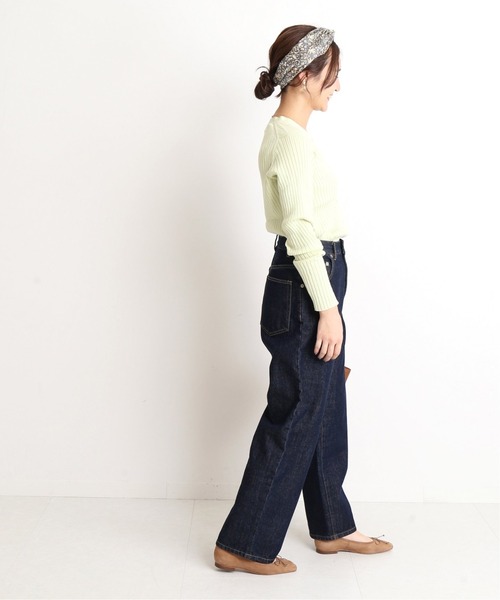 「SLOBE IENA」 デニムパンツ 34 ブルー レディース_画像9