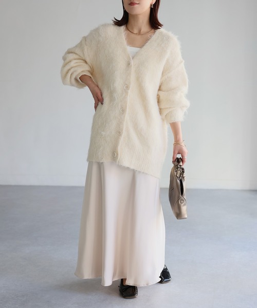 「Riberry」 ニットカーディガン FREE ブラウン レディース_画像6