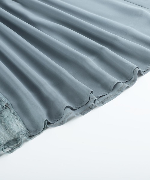 「DRESS PLUS」 7分袖ワンピース L ブラック レディース_画像8