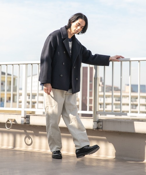 「niko and...」 ピーコート MEDIUM グレー メンズ_画像9