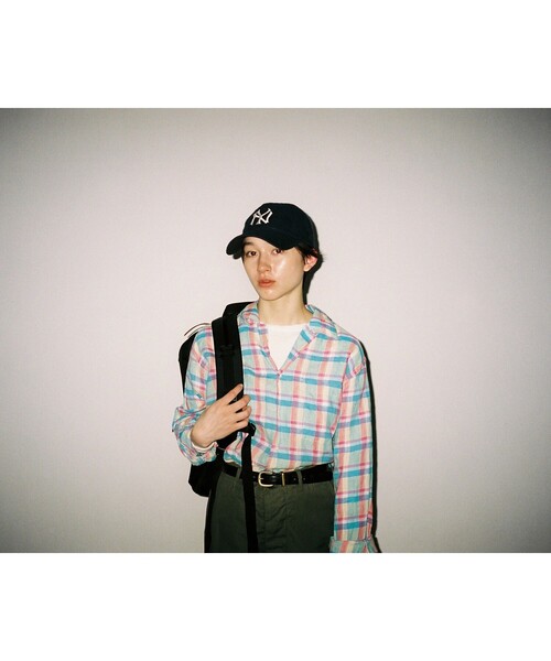 ブラウス シャツ 「別注」INDIVIDUALIZED SHIRTS / オープン カラー シャツ「イージーケア」 レディースの画像