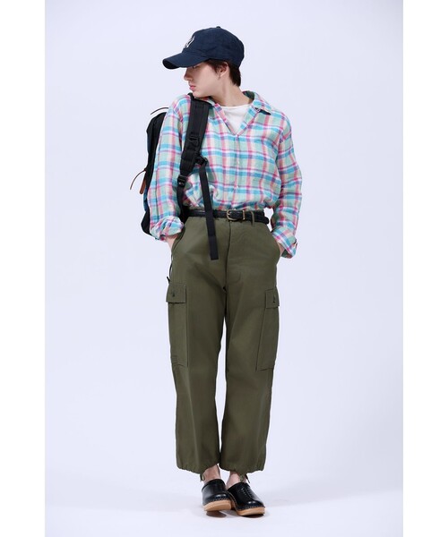 ブラウス シャツ 「別注」INDIVIDUALIZED SHIRTS / オープン カラー シャツ「イージーケア」 レディースの画像