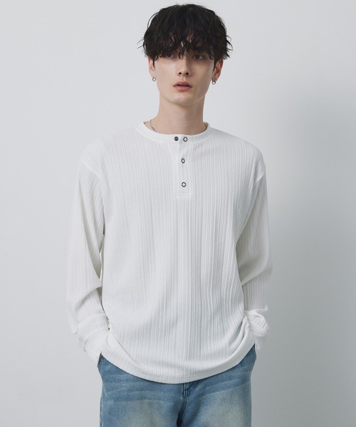 CIYOT tシャツ 「CIYOT-シヨウト-」テレコリブ ニットライク ヘンリー