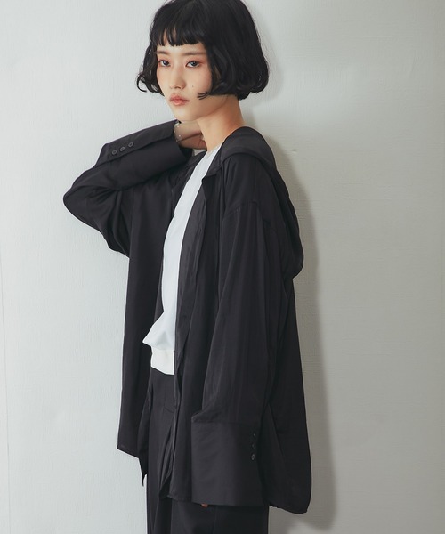 chi-様 LEATHER MICHIGAN CHORE COAT ‐Goat suede Antique finish‐ | SEVEN BY