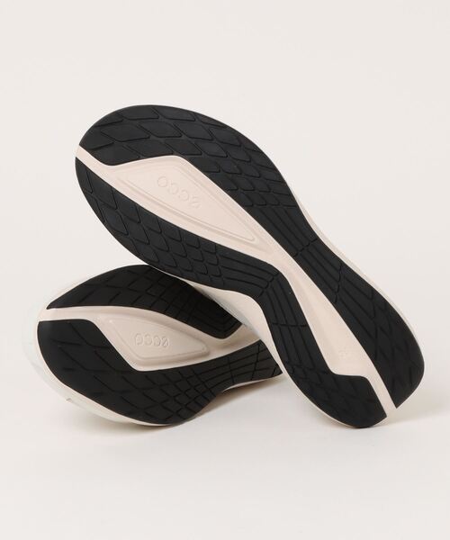 「ECCO」 ローカットスニーカー 39 ホワイト×ゴールド レディース_画像3