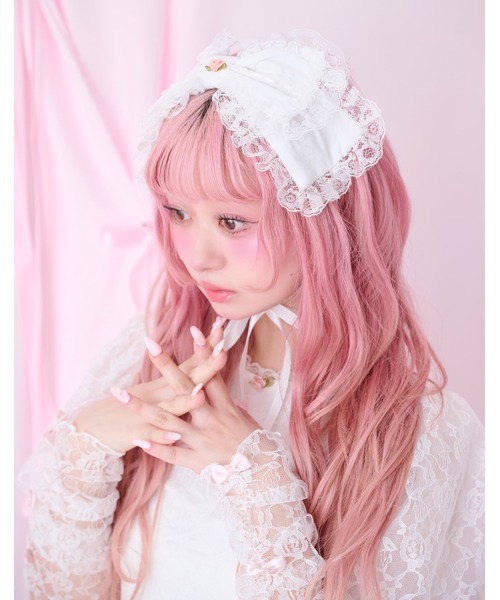 Fiorforte カチューシャ rosey ribbon head dress : ZOZOTOWN Yahoo!店
