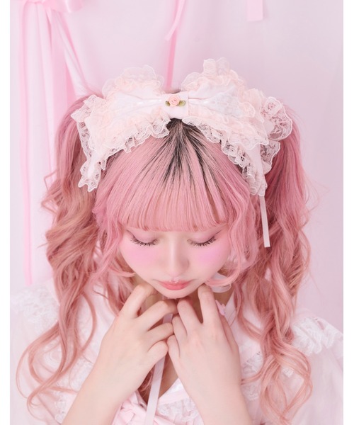 Fiorforte カチューシャ rosey ribbon head dress : ZOZOTOWN Yahoo!店