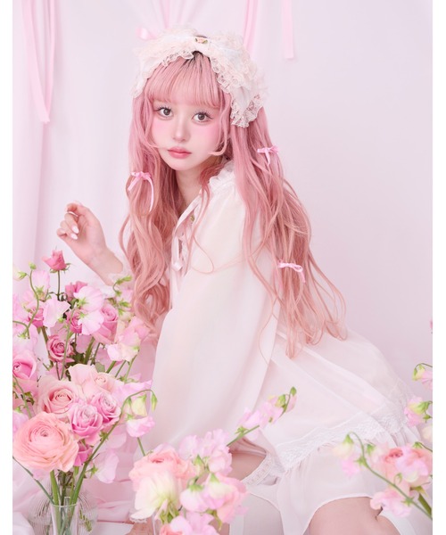 Fiorforte カチューシャ rosey ribbon head dress : ZOZOTOWN Yahoo!店