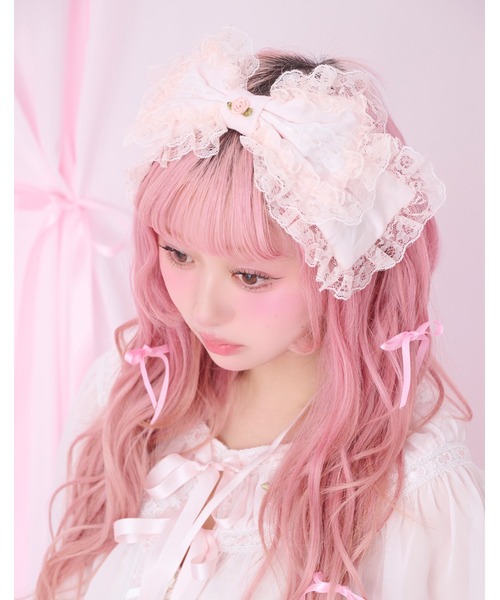 Fiorforte カチューシャ rosey ribbon head dress : ZOZOTOWN Yahoo!店